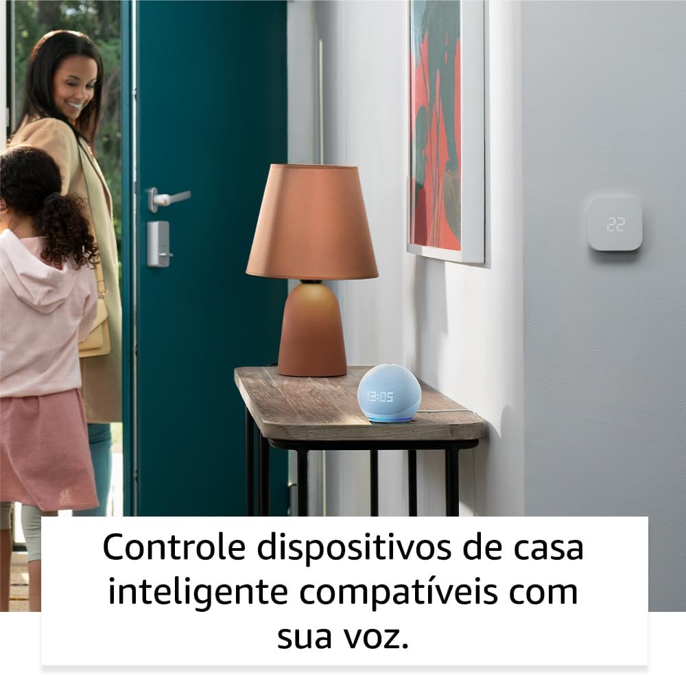 Echo Dot 5ª geração com Relógio | Smart speaker com Alexa | Display de LED ainda melhor | Cor Branca - Imagem 13