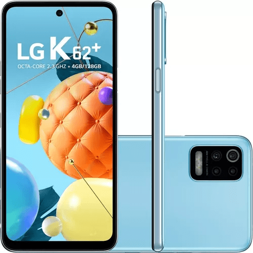 Smartphone K62+ 4g 128gb 4gb Ram Tela 6,6 Azul LG - Imagem 3