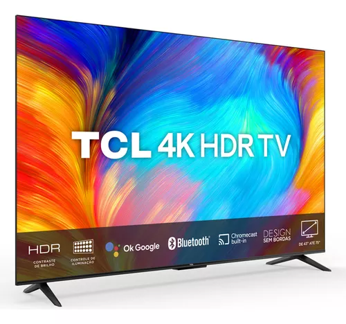 Smart Tv Led 65 Google Tv Uhd 4k Tcl 65p635 Hdr10 3 Hdmi - Imagem 3