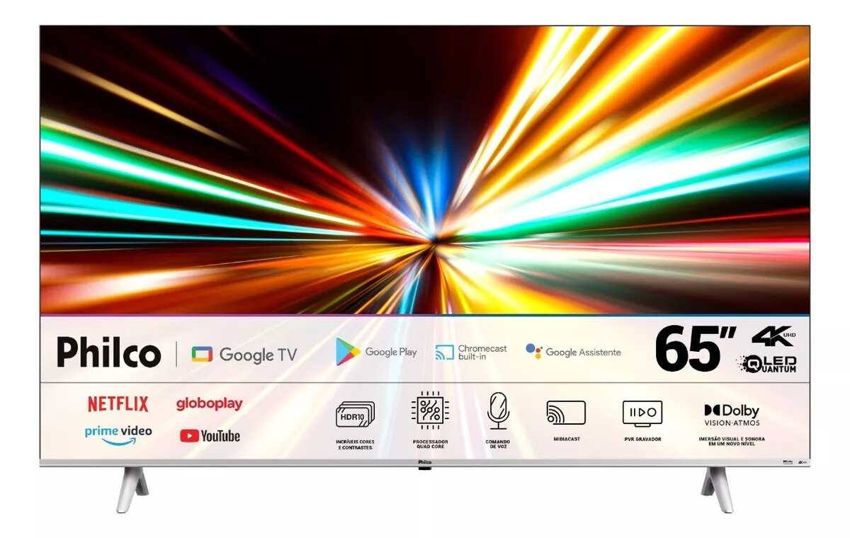 Smart TV Philco Smart PTV65G3BGTSSBL QLED 4K 65" 110V/220V - Imagem 8