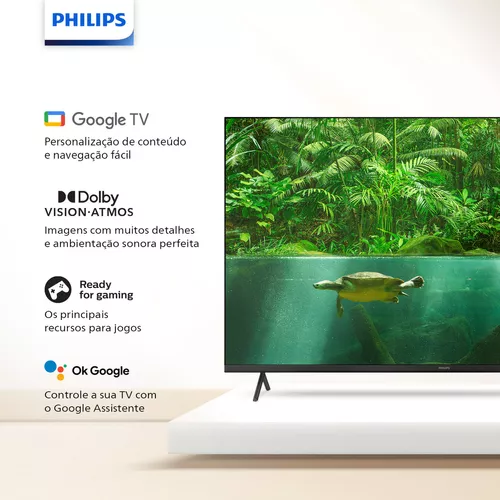 Smart Tv 50pug7408/78 50 4k Google Tv Uhd Led Philips - Imagem 3