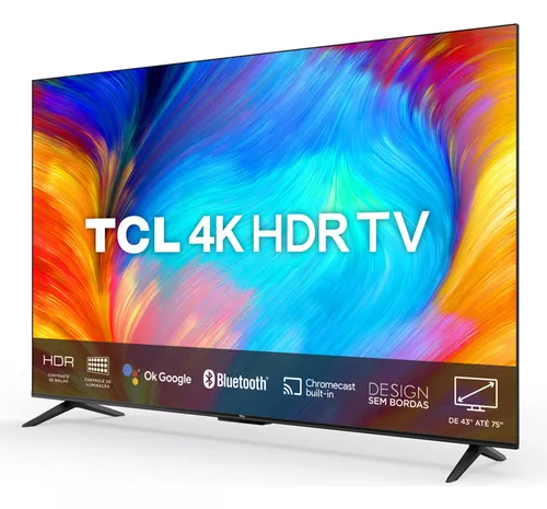 Smart Tv Led 65 Google Tv Uhd 4k Tcl 65p635 Hdr10 3 Hdmi - Imagem 4