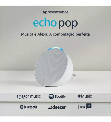 Echo Pop Smart Speaker Amazon Cor Branco - Imagem 4