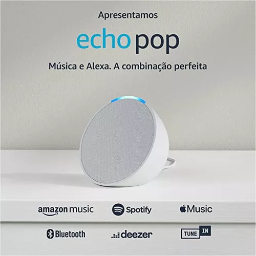 Echo Pop Smart Speaker Amazon Cor Branco - Imagem 7