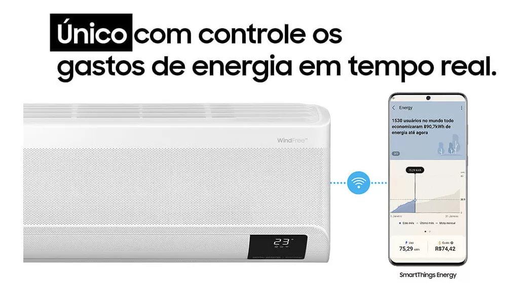 Ar Condicionado Inverter Windfree Sem Vento Connect Samsung 12000 BTUs - Imagem 5