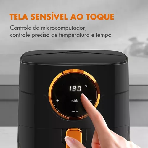 Air fryer Gaabor GA-E45A0 de 4L cor cinza 127V - Imagem 4