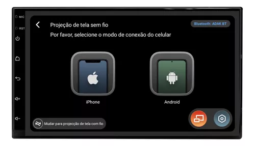 Multimídia Universal Adak 7 Android Auto E Carplay Sem Fio - Imagem 5