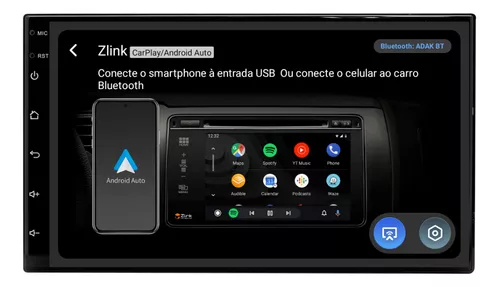 Multimídia Universal Adak 7 Android Auto E Carplay Sem Fio - Imagem 6
