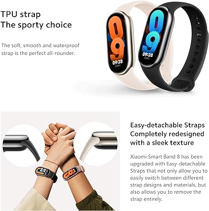 xiaomi mi band 8 versão global (preto) - Imagem 5