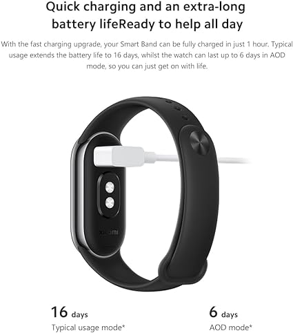 xiaomi mi band 8 versão global (preto) - Imagem 6