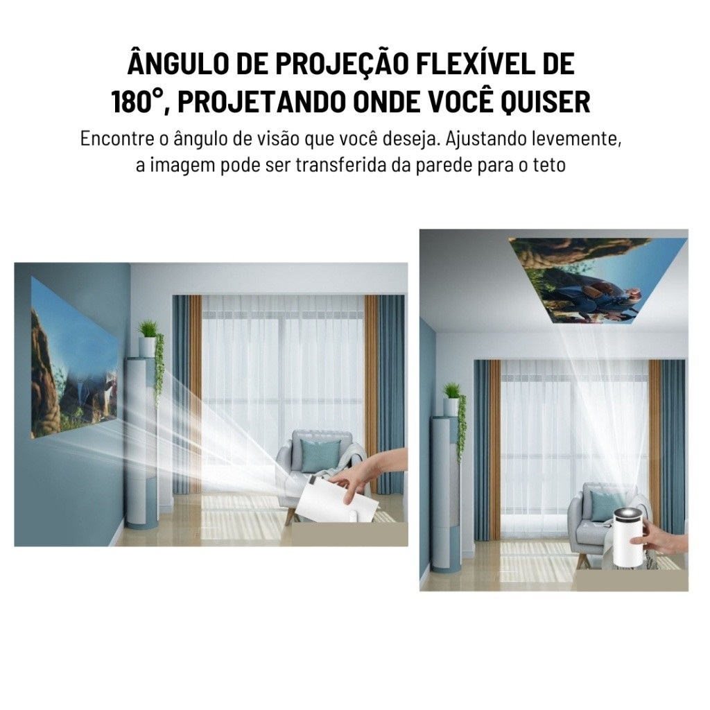 Projetor 4K HD 150 Polegadas - Imagem 3