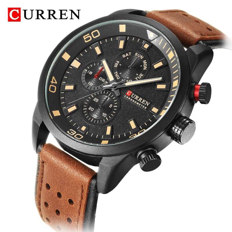 "Top Oferta de Relógio CURREN: Design Clássico e Estilo Casual a Preços Imperdíveis!" - Imagem 3