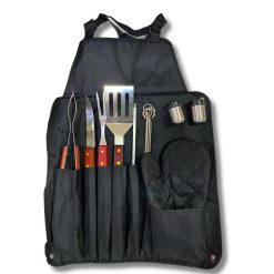 Alternative view of Kit Churrasco com avental 15 Peças Inox Churrasqueiro