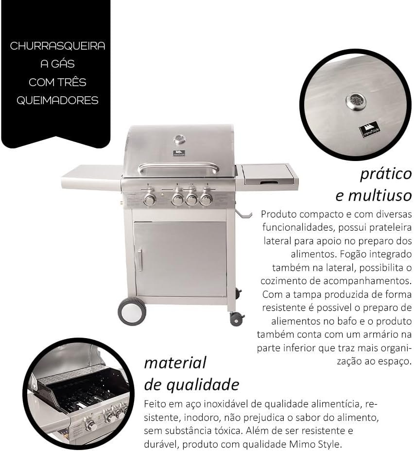 Mimo Style, Churrasqueira Inox a Gás - Imagem 5