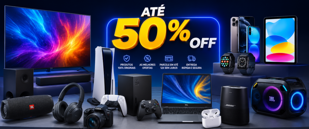 Produtos Eletrônicos com até 50% OFF 2
